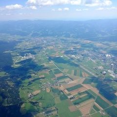 Flugwegposition um 10:44:55: Aufgenommen in der Nähe von Gemeinde Fohnsdorf, Fohnsdorf, Österreich in 2731 Meter